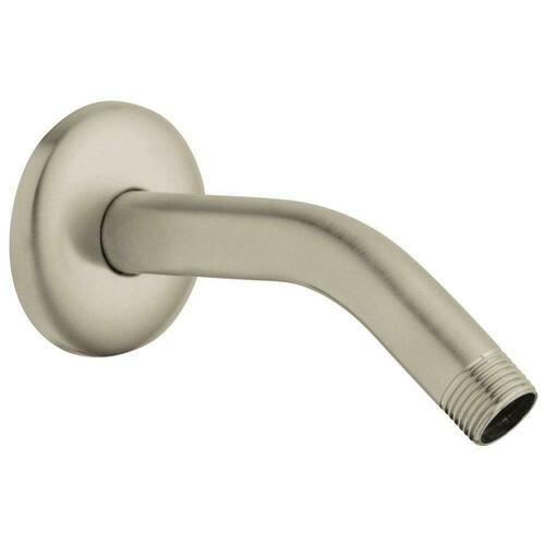 Grohe 27414EN0 Brushed Nickel Tubular Shower Arm with Flange