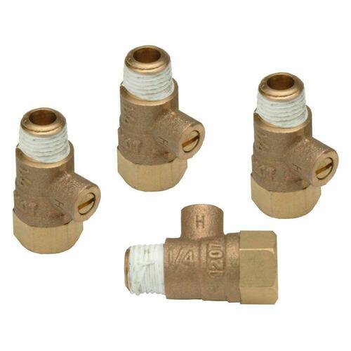 Zurn RK14-860XL 1/4 in. Test Cock Cast Bronze and Stainless Steel Valve Repair Kit (Pack of 4)