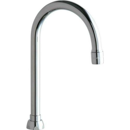 Chicago Faucets GN2AE35JKABCP Polished Chrome Rigid/Swing Gooseneck Spout