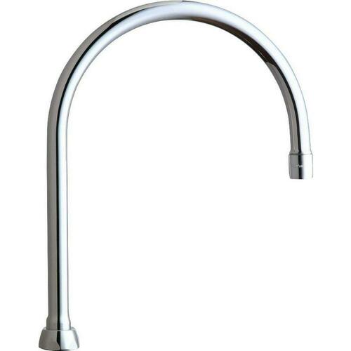 Chicago Faucets GN8AE35JKABCP Polished Chrome Gooseneck Spout