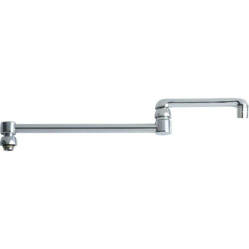 Chicago Faucets DJ18E35JKABCP Polished Chrome Swing Spout