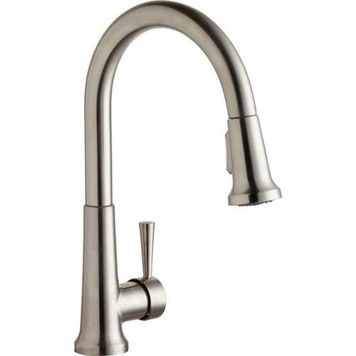 Elkay LK6000LS Lustrous Steel Single Handle Pull Down Kitchen Faucet