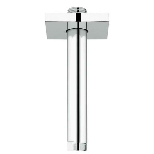 Grohe 27486000 Square Flange Shower Arm in Starlight Chrome