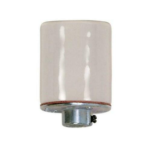 Satco 80/1214 Porcelain Socket with Metal Cap (Key Not Included)