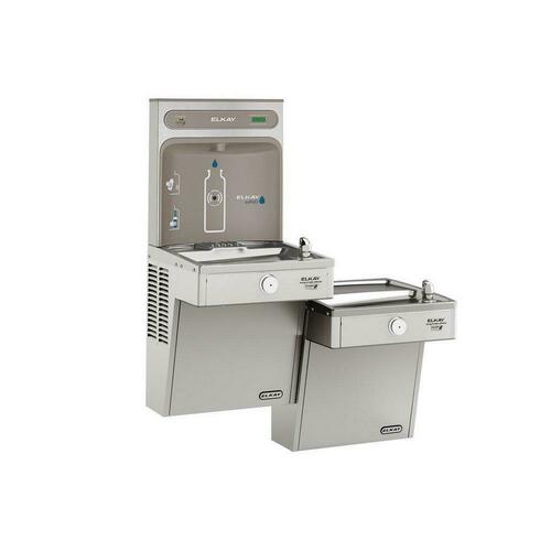 Elkay LVRCGRNTL8WSK Wall-Mounted Bottle Filling Station High-Efficiency Cooler Combo