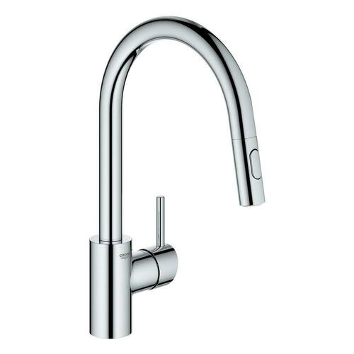 Grohe 32665003 Single Handle Pull-Down Kitchen Faucet, StarLight Chrome