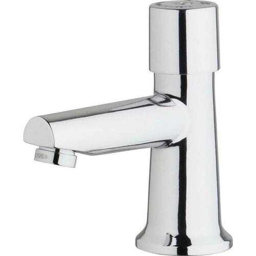 Chicago Faucets 3500-E2805ABCP Polished Chrome Single Handle Metering Bathroom Sink Faucet