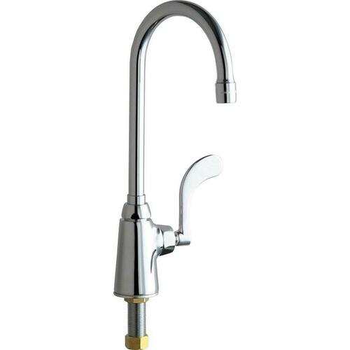 Chicago Faucets 350-E35-317XKABCP Single Handle Deck Mount Service Faucet - Polished Chrome