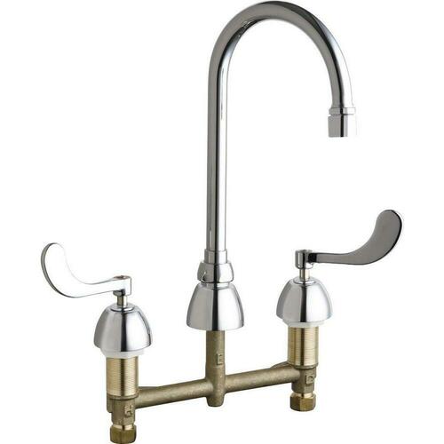 Chicago Faucets 786-GR2AE35V317AB Polished Chrome Hot Cold Water Dispenser
