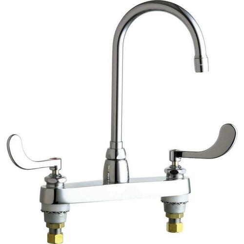Chicago Faucets 1100-GN2AE35-317AB Polished Chrome Two-Handle Kitchen Faucet