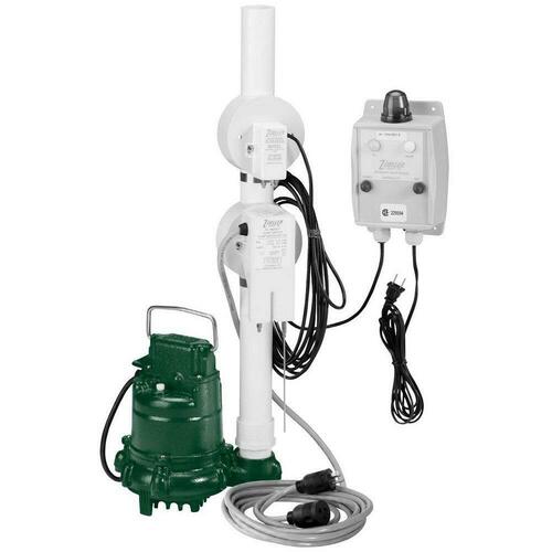 Zoeller 940-0013 1/2 HP 115V Elevator Sump Pump System