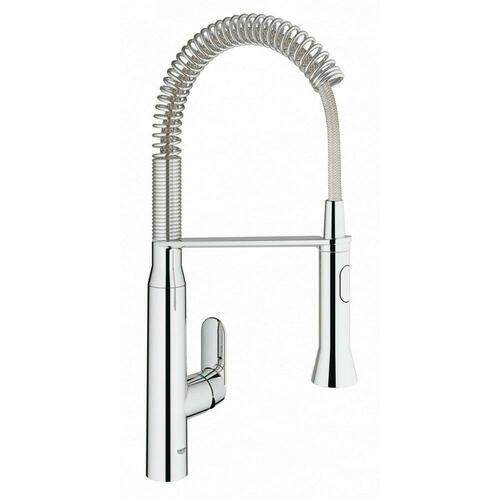 Grohe 31380000 Single Handle Pull-Down Kitchen Faucet, StarLight Chrome