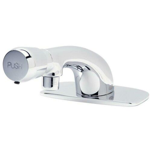 Zurn Z86300-XL-CP4-3M 0.5 GPM Chrome Single Handle Metering Bathroom Sink Faucet with Cover Plate