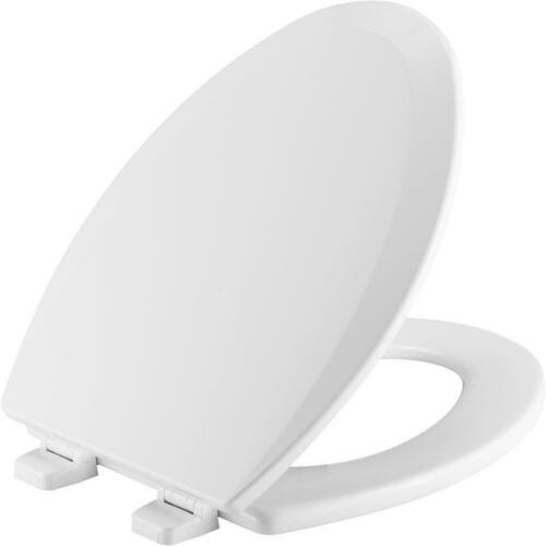 Bemis 1500TTT 000 White Elongated Closed Front Toilet Seat with Cover