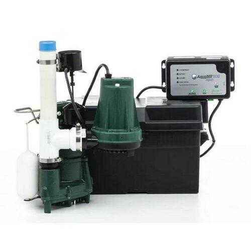 Zoeller 508-0006 1/3 HP Cast Iron Submersible Sump Pump with 12V Battery Backup (M53)