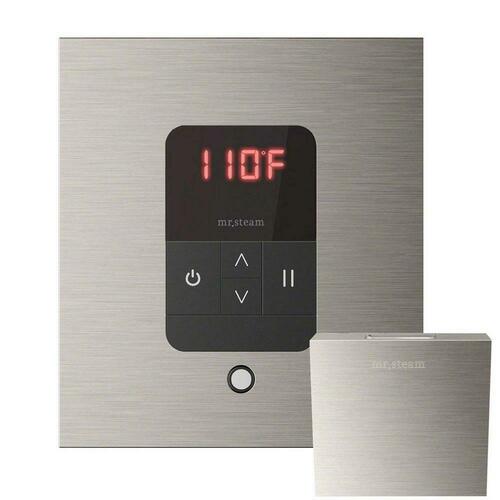 Mr.Steam MSITEMPOSQ-BN Brushed Nickel Steam Bath Control