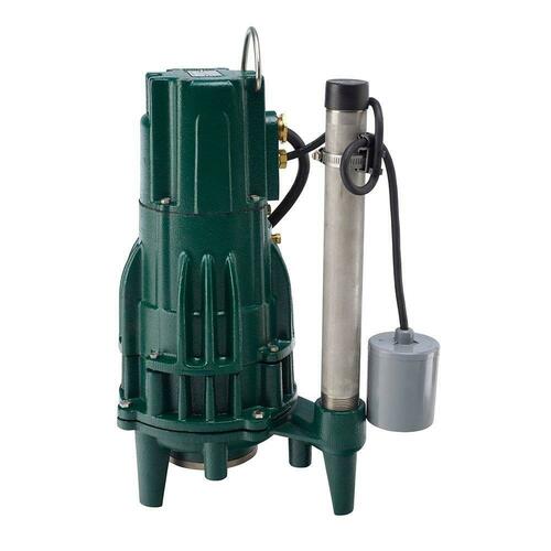 Zoeller 820-0011 2 HP 230V Automatic Grinder Pump with 20 ft Cord