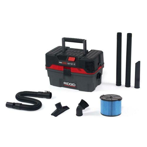 Ridge Tool 50318 120V 4.5 gal Wet Dry Shop Vacuum