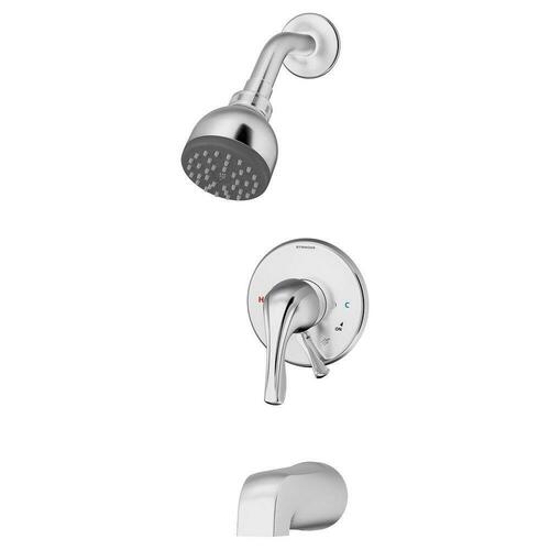 Symmons S-9602-X-P Polished Chrome One Handle Single Function Bathtub Shower Faucet