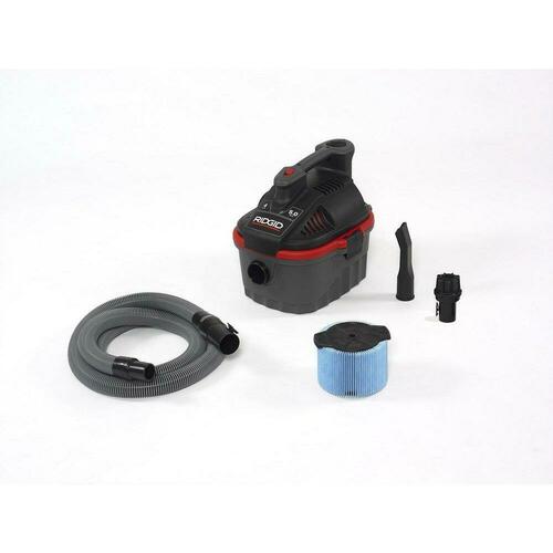 Ridge Tool 50313 4 Gallon 5.0 HP Wet/Dry Vacuum