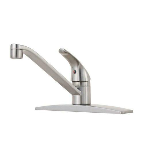 Pfister J134-444S Stainless Steel Single Handle Kitchen Faucet with Side Spray