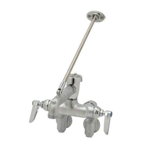 T&S Brass B-0667-RGH Wall-Mount Service Sink Faucet with Adjustable Centers Vacuum Breaker