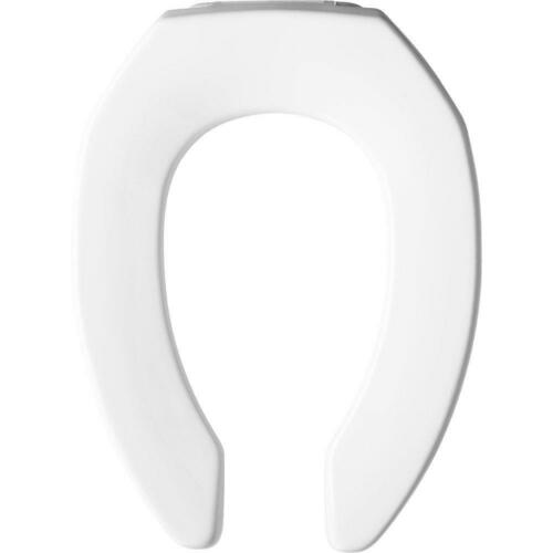 Bemis 2155SSCT 000 White Elongated Open Front Toilet Seat
