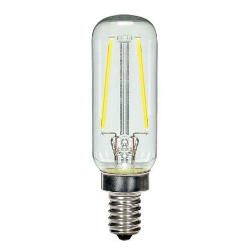 Satco S9872 2.5W T6 Dimmable LED Light Bulb with Candelabra Base