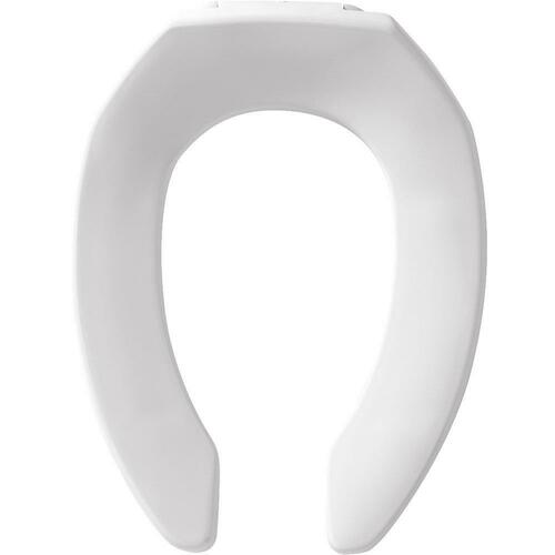 Bemis 1955SSCT 000 White Elongated Open Front Toilet Seat