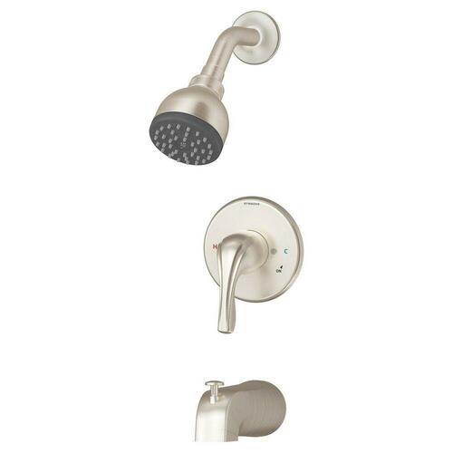 Symmons 9602-PLR-TRM-STN Satin Nickel Single Handle Bathtub Shower Faucet (Trim Only)