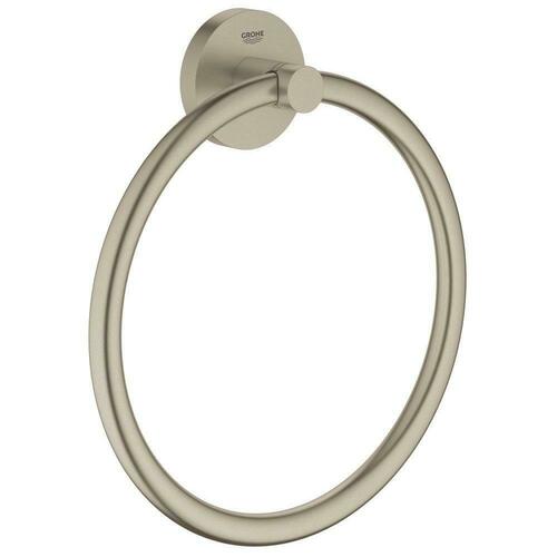 Grohe 40365EN1 Round Towel Ring - StarLight Brushed Nickel