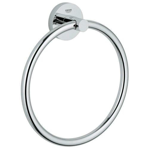 Grohe 40365001 Round Closed Towel Ring - StarLight Chrome