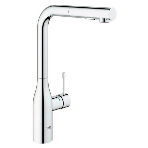 Grohe 30271000 Single Handle Pull-Down Kitchen Faucet, StarLight Chrome
