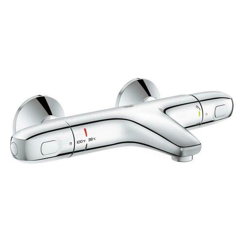 Grohe 34159003 Two-Handle Wall-Mount Tub Filler, StarLight Polished Chrome