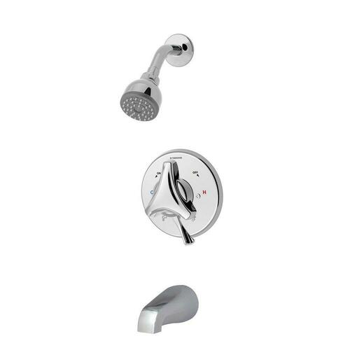Symmons S-9602-P-1.5-TRM Polished Chrome Two Handle Bathtub Shower Faucet (Trim Only)