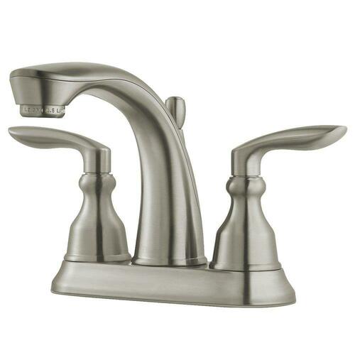 Pfister LG48-CB1K Brushed Nickel Two Handle Centerset Bathroom Sink Faucet
