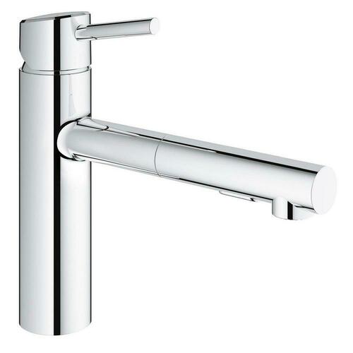 Grohe 31453001 Single Handle Pull-Down Kitchen Faucet, StarLight Chrome