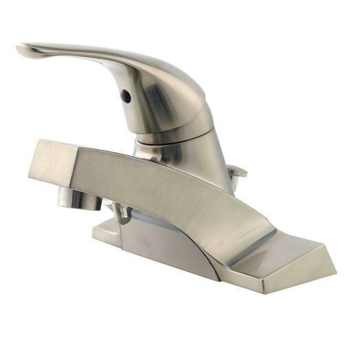 Pfister LG142-600K Brushed Nickel Single Handle Centerset Bathroom Sink Faucet