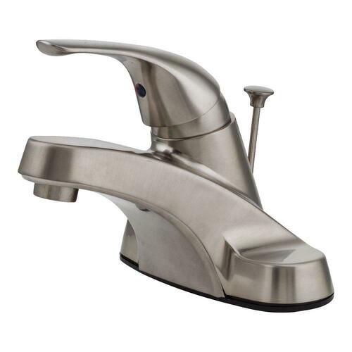 Pfister LG142-800K Brushed Nickel Single Handle Centerset Bathroom Sink Faucet