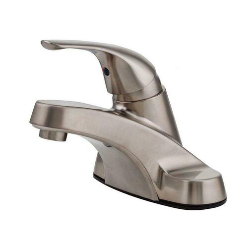 Pfister LJ142-800K Brushed Nickel Single Handle Centerset Bathroom Sink Faucet