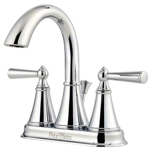 Pfister LG48-GL0C Polished Chrome Two Handle Centerset Bathroom Sink Faucet