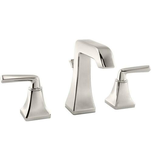 Pfister LG49-FE0D Widespread Bathroom Sink Faucet, Polished Nickel, Two Handles