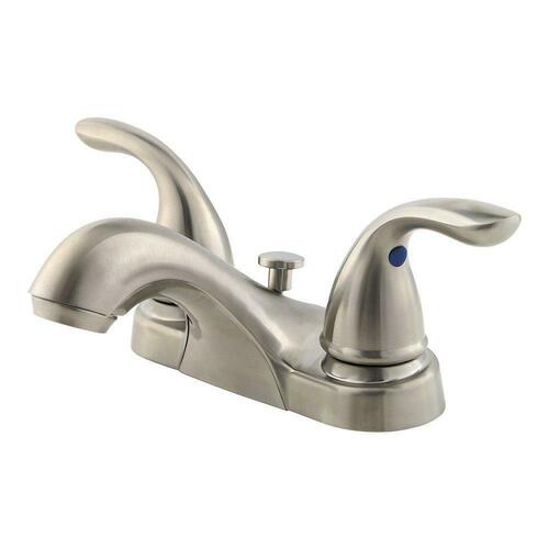 Pfister LG143-610K Brushed Nickel Two Handle Centerset Bathroom Sink Faucet