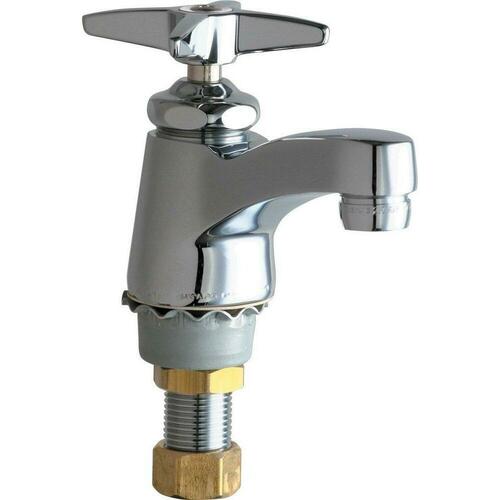 Chicago Faucets 700-E74COLDABCP Polished Chrome Single Handle Deck Mount Service Faucet