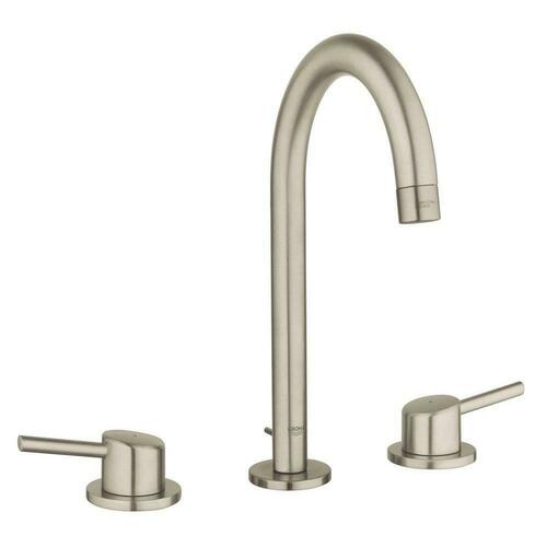 Grohe 20217ENA Brushed Nickel Two Handle Widespread Bathroom Sink Faucet