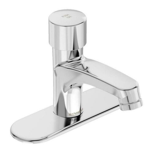 Symmons SLS-7000-DP4 Polished Chrome Single Handle Metering Bathroom Sink Faucet