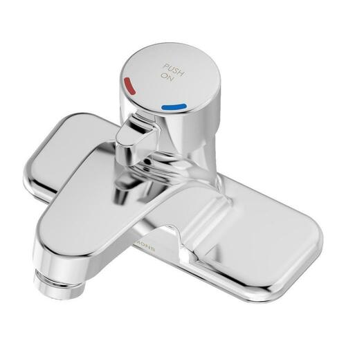 Symmons SLC-6000 Polished Chrome Single Handle Centerset Metering Bathroom Faucet