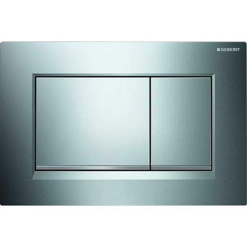 Geberit 115.883.KH.1 Dual Flush Wall Mount Actuator Plate - Polished Matte Chrome