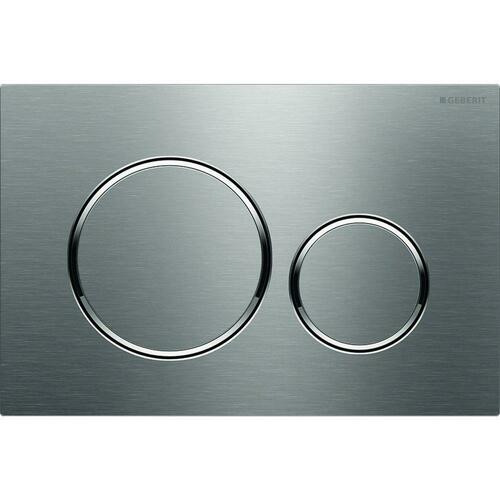 Geberit 115.882.ID.1 Dual Flush Actuator Plate - Polished Brushed Nickel