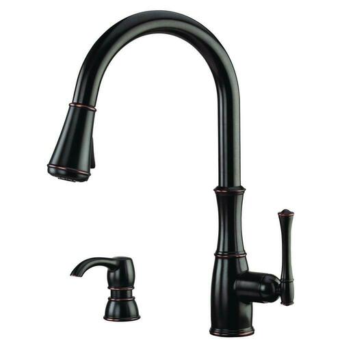 Pfister GT529-WH1Y Tuscan Bronze Single Handle Pull Down Kitchen Faucet